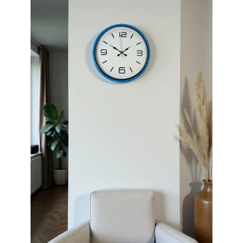 Zentime 36 Cm Mavi Dekoratid Duvar Saati