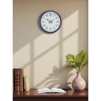 Zentime 36 Cm Mor Dekoratif Duvar Saati