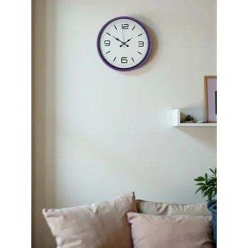 Zentime 36 Cm Mor Dekoratif Duvar Saati