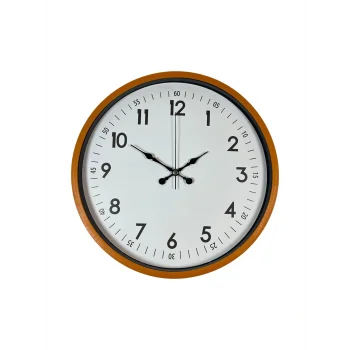 Zentime 36 Cm Turuncu Dekoratif Duvar Saati