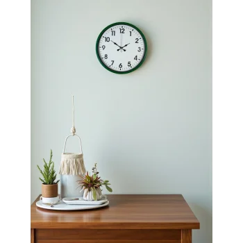 Zentime 36 Cm Yeşil Dekoratif Duvar Saati