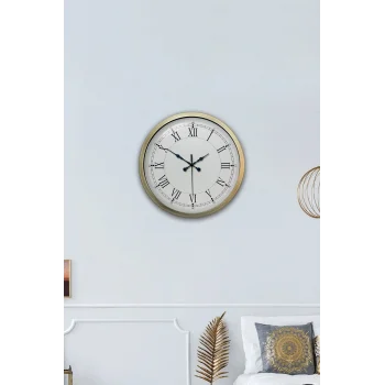 Zentime 40 Cm Eskitme Vintage Duvar Saati