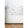 Yazılabilir Türkiye Haritası Manyetik Duvar Stickerı 110 x 56 cm