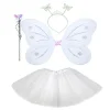Beyaz Kelebek Kostümü Seti