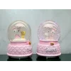 Hello Kitty İçi Dönmeli Püskürtmeli Işıklı Müzikli Kar Küresi Büyük Boy Model 1