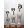 Ahşap 3lü Deve Kuşu Seti 90 Cm