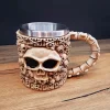 3D Tasarımlı İskelet Kupa Bardak