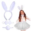 Tavşan Kostüm Seti Beyaz Renk Çocuk Boy