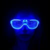 Mavi Led Işıklı Parti Gözlüğü - Neon 3 Modlu