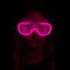 Pembe Led Işıklı Parti Gözlüğü - Neon 3 Modlu