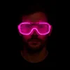 Pembe Led Işıklı Parti Gözlüğü - Neon 3 Modlu