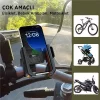 Gidon Bağlantılı Bisiklet Motosiklet Için Esnek Abs 4-7.8″ Inç Telefon Tutucu 360° Dönebilen Tasarım