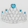 The Best Nzm Mavi Kalpli Gümüş Renk Kraliçe Tacı Prenses Tacı