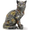 Steampunk Polyester Kedi Figürü ALK2455