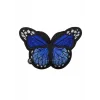 Aplike Ütü İle Yapışan Kelebek Lacivert Arma 7x5 cm