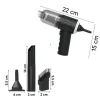 Buffer 3in1 Araç İçi Kablosuz Şarjlı Mini El Süpürgesi Vakum ve Üfleme
