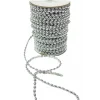 Dikilebilir Sıralı İnci Tekli En 1 cm Gümüş 10 Metre