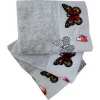 Minteks Havlu Ece Kelebek 50X90 Cm Gri