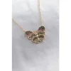Colezium CLZ943  Zirkon Taş Gold Renk Kelebek Kadın Kolye