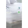 Mikro Sıvı Geçirmez Tek Kişilik Yatak Alezi Beyaz 120X200