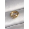 316L Çelik Gold Renk Zirkon Taşlı Deniz Yıldızı Model Tragus Piercing - TJ-PR1318