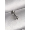 316L Çelik Gümüş Renk Topçuk Piercing - TJ-PR1368