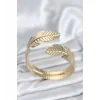 BFS Yaprak Model Gold Renk Kadın Bileklik