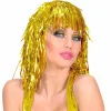 Altın Sarısı Işıltılı Metalize Parti Peruğu