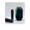 Bluetooth Çift Mikrofonlu Kablosuz Karaoke Rgb Işıklı Yüksek Sesli Müzik 4 Ses Degıstırme