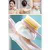 BUFFER®  2si 1 Arada Çift Taraflı Uzun Saplı Fırçalı Banyo Vücut Sırt Fırçası Banyo Lifi