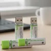 BUFFER® USB Şarjlı 1450mAh AA 1.2V Lityum Kalem Pil – 4lü Set, Tekrar Şarj Edilebilir Uzun Ömürlü Dönüştürülebilir Batarya