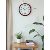 Zentime 36 Cm Kırmızı Dekoratif Duvar Saati