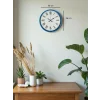 Zentime 36 Cm Mavi Dekoratif Duvar Saati