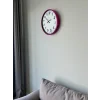 Zentime 36 Cm Pembe Dekoratif Duvar Saati