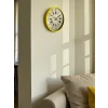 Zentime 36 Cm Sarı Dekoratif Duvar Saati