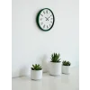 Zentime 36 Cm Yeşil Dekoratif Duvar Saati