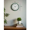 Zentime 36 Cm Yeşil Dekoratif Duvar Saati
