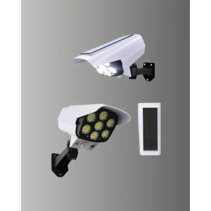 3 Modlu Güneş Paneli Aydınlatmalı Dış Mekan Güvenlik Işığı – IP65 Su Geçirmez, PIR Sensörlü