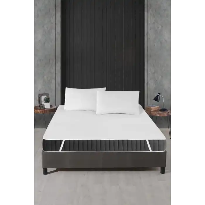 Alez Pamuklu Dört Köşe Lastik Yatak Koruyucu 160*200 cm