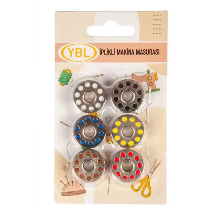 Makine Masurası İplikli Renkli 6lı