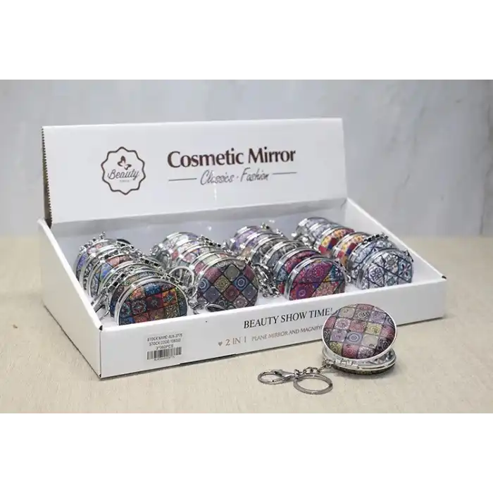 Taşlı El Aynası Anahtarlık Model 10