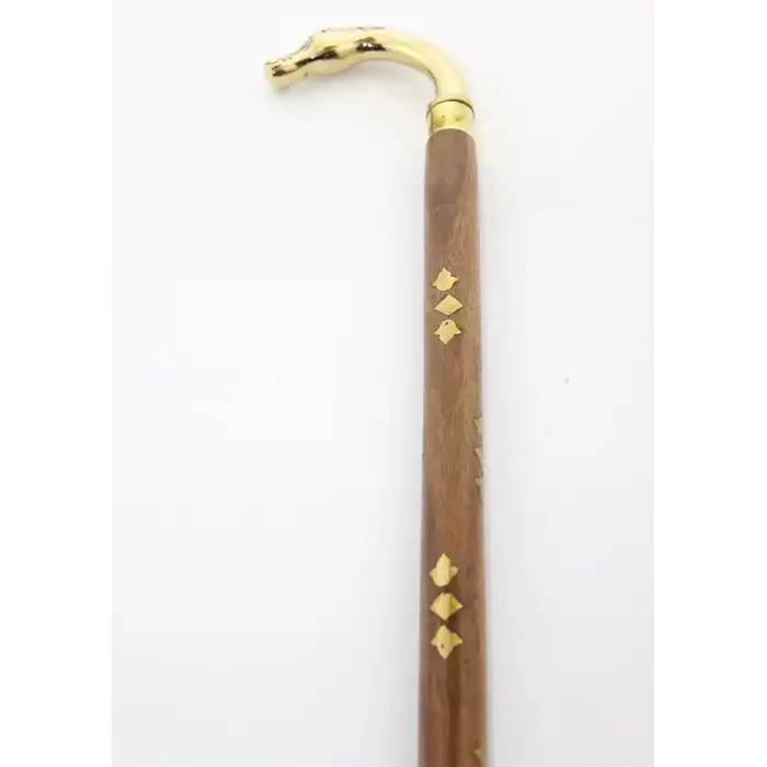 Pirinç At Büstü Baston Model 2