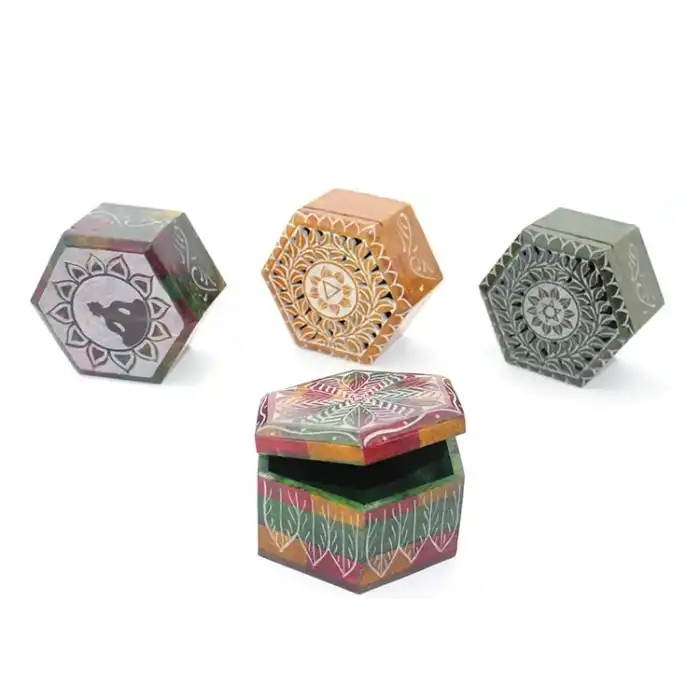 Obsidian Taşı Kutu Model 6