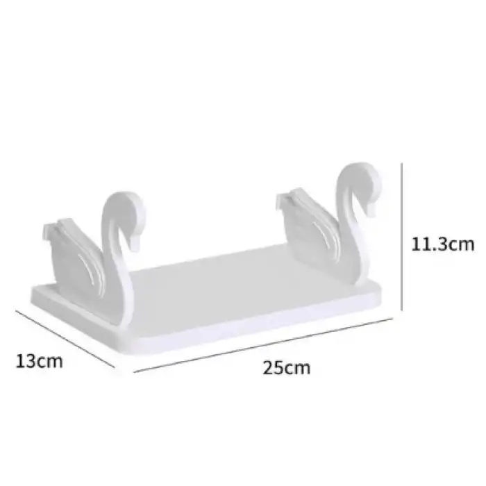 Kuğu Tasarımlı Kendinden Yapışkanlı Raf