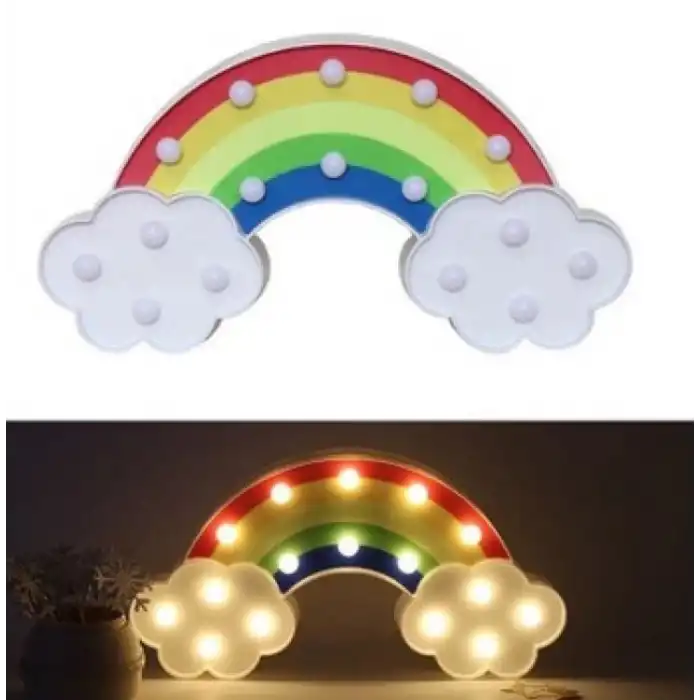 Led Işıklı Gökkuşağı Gece Lambası