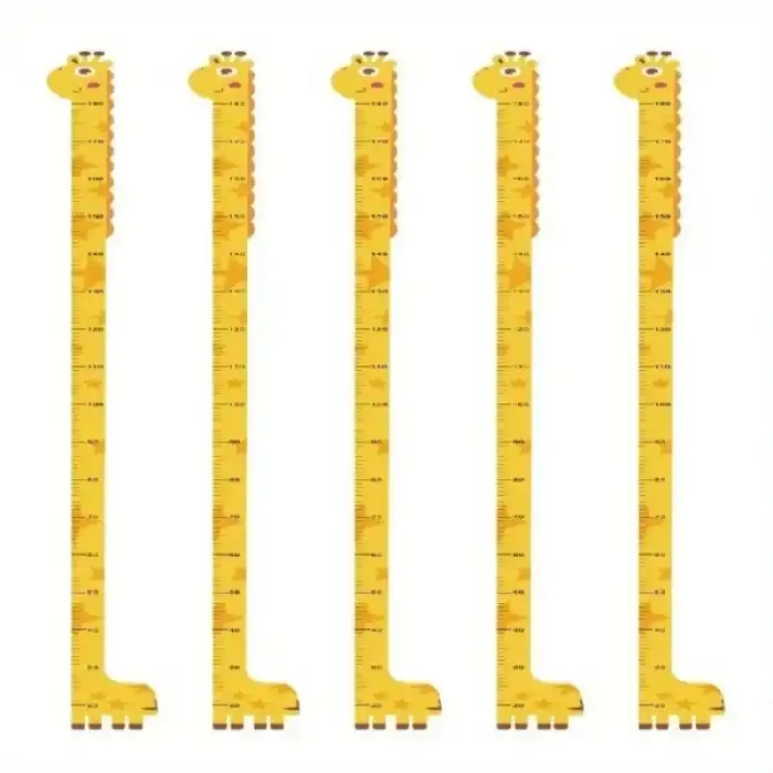 Sevimli Sarı Zürafa Boy Ölçüsü Sticker
