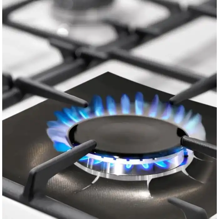 Siyah Renk Ocak Koruyucu Folyo Yanmaz Yapışmaz 4lü Set