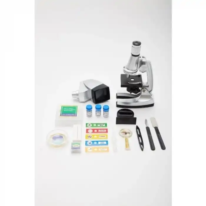The Best Nzm 50x100x200x400x6001200x  Çocuklariçin Eğitici  Projektörlü Mikroskop Seti