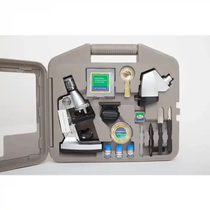 The Best Nzm 50x100x200x400x6001200x  Çocuklariçin Eğitici  Projektörlü Mikroskop Seti