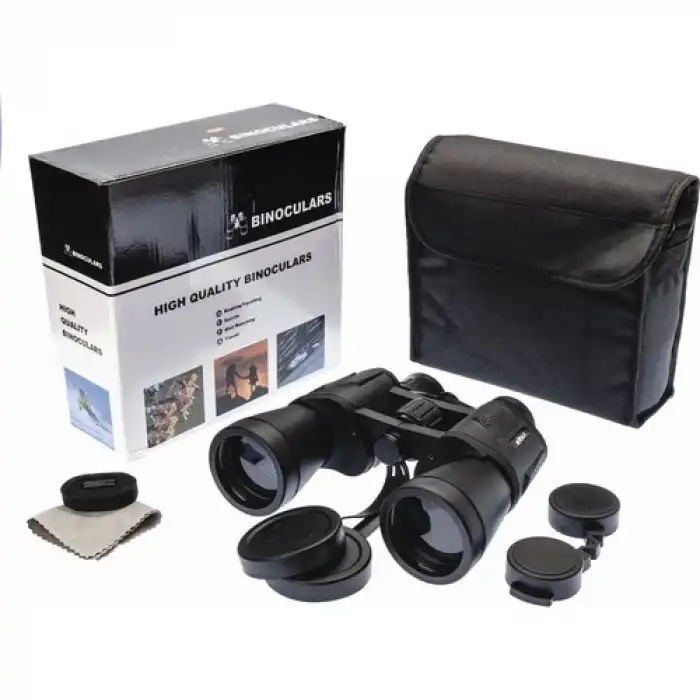 The Best Nzm 20×50 - Geniş Ön Mercekli - 1000m/56m El Dürbünü - Siyah